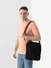Черный сумка мужская, через плечо