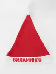 Кораллово-розовый колпак текстильный "Новый год"