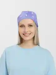 Лавандовый бандана унисекс, с классическим принтом
