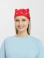 Красный бандана унисекс, с классическим принтом