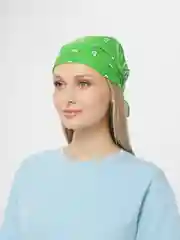Лайм бандана с принтом