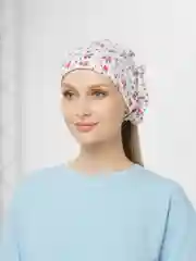 Молочный косынка женская летняя на резинке, из хлопка, единый размер