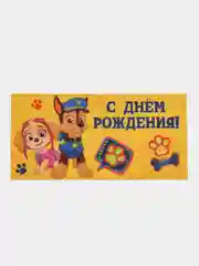 Горчичный открытка-конверт для денег детский "Щенячий патруль"