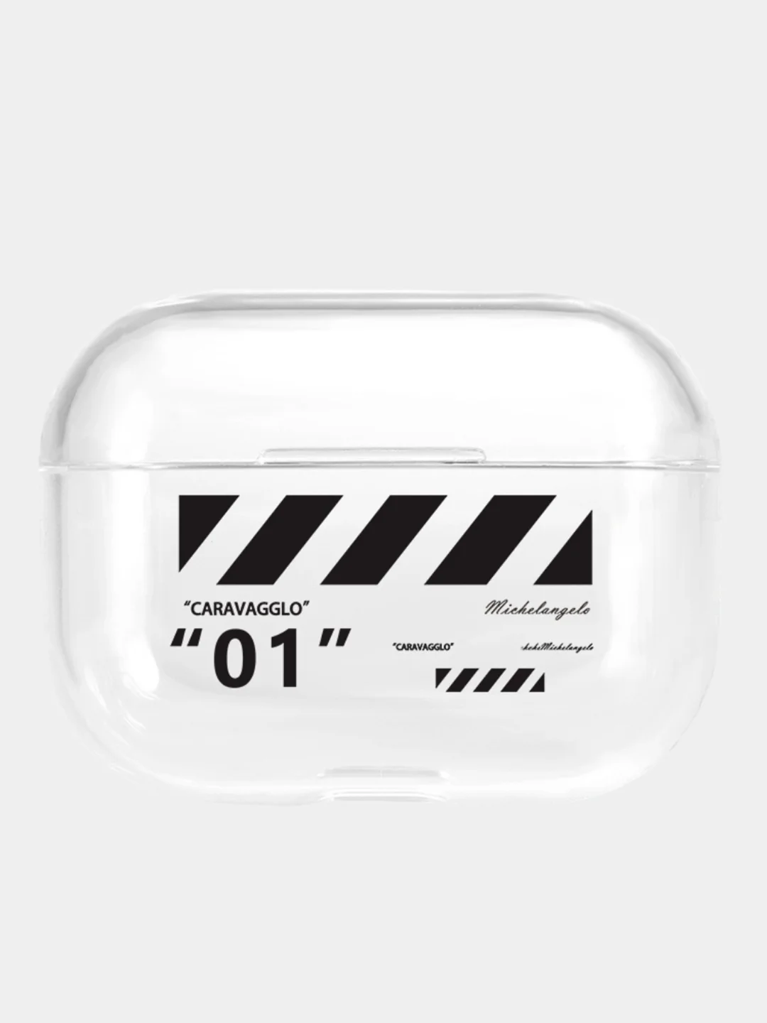 Хром чехол для наушников AirPods Pro, силиконовый, прозрачный