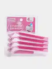 Станки для бритья, с тройным лезвием, для женщин, силикон, пластик, 4 штуки