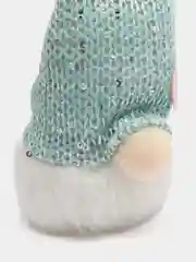 Ледяной гном новогодний, игрушка ёлочная, светящаяся