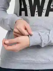 Серый металлик женская толстовка, лонгслив