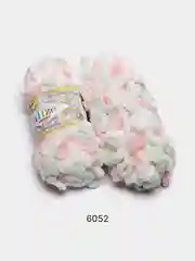 Мятный пряжа Alize Puffy Color, петельки, 5 штук, микрополиэстер