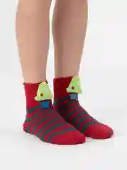 Индиго носки гетры  новогодние, махровые, мягкие, длинные, чулки, тапочки, пушистые