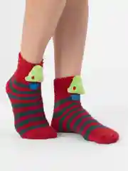 Индиго носки гетры  новогодние, махровые, мягкие, длинные, чулки, тапочки, пушистые