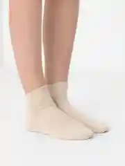 Бежевый носки женские, хлопок