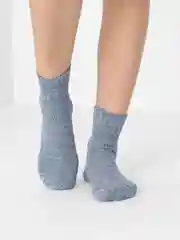 Синий носки женские, хлопок