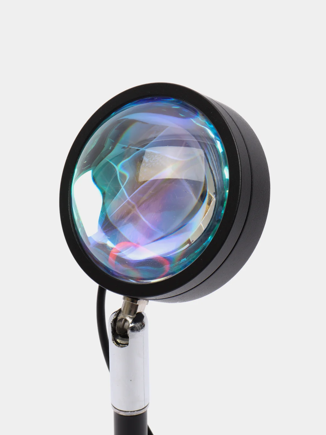 Белый лампа Закат RGB металлическая с пультом и приложением мобильным, 16 цветов
