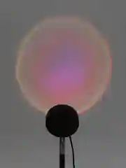 Белый лампа Закат RGB металлическая с пультом и приложением мобильным, 16 цветов