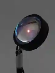 Белый лампа Закат RGB металлическая с пультом и приложением мобильным, 16 цветов
