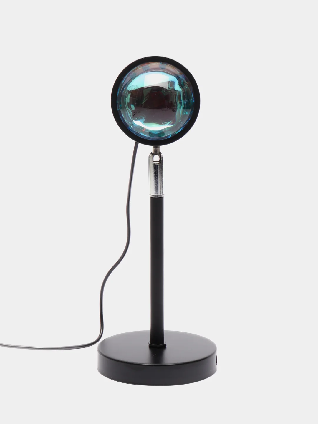 Белый лампа Закат RGB металлическая с пультом и приложением мобильным, 16 цветов