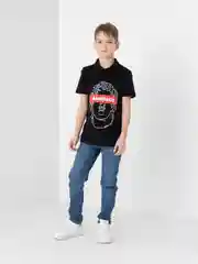 Черный поло Aesthetic