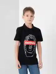 Черный поло Aesthetic