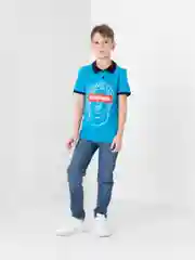 Голубой поло Aesthetic