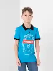 Голубой поло Aesthetic