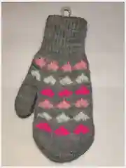 Варежки детские шерстяные с рисунком