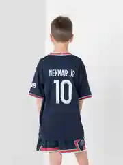Белый детский комплект футбольной формы Messi, Neymar, Cristiano Ronaldo, HAALAND, Benzema