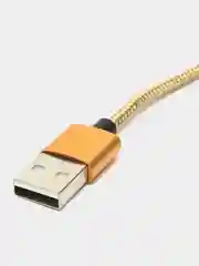Желтый магнитный кабель для зарядки Micro USB, Type C, Lightning