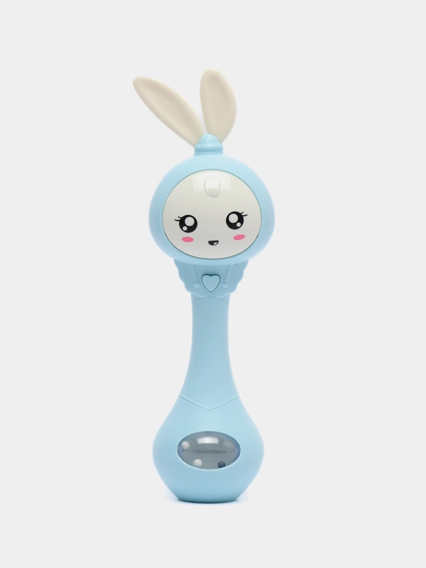 Интерактивная игрушка-погремушка "Зайчик", 24 см