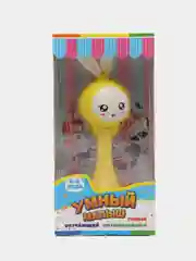 Желтый интерактивная игрушка-погремушка "Зайчик", 24 см