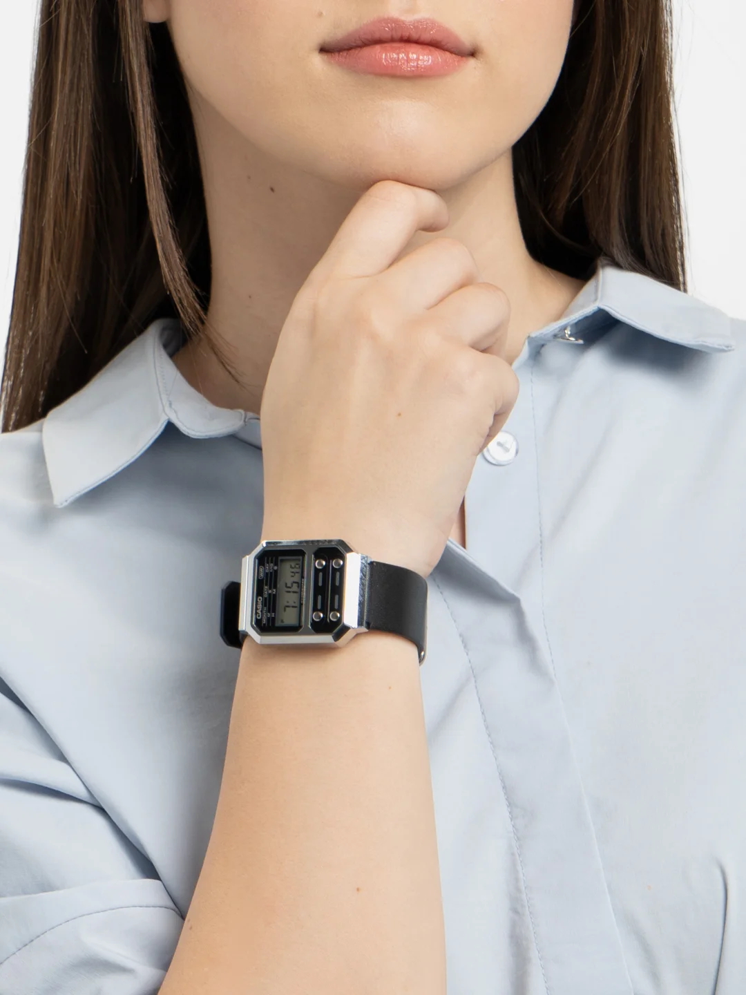 Наручные часы Casio Vintage A100WEL-1A на кожаном ремешке (унисекс) купить по цене 5690 ₽ в интернет-магазине KazanExpress