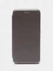 Серебряный чехол-книжка на Xiaomi Redmi 6 (Сяоми Редми
