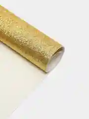 Золотой кожзам с мелкими блестками, 30 х 20 см