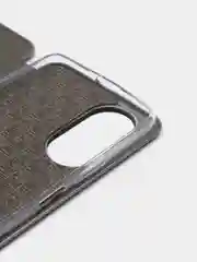 Серебряный чехол-книжка для Huawei Honor X7, Хуавей Хонор Х7