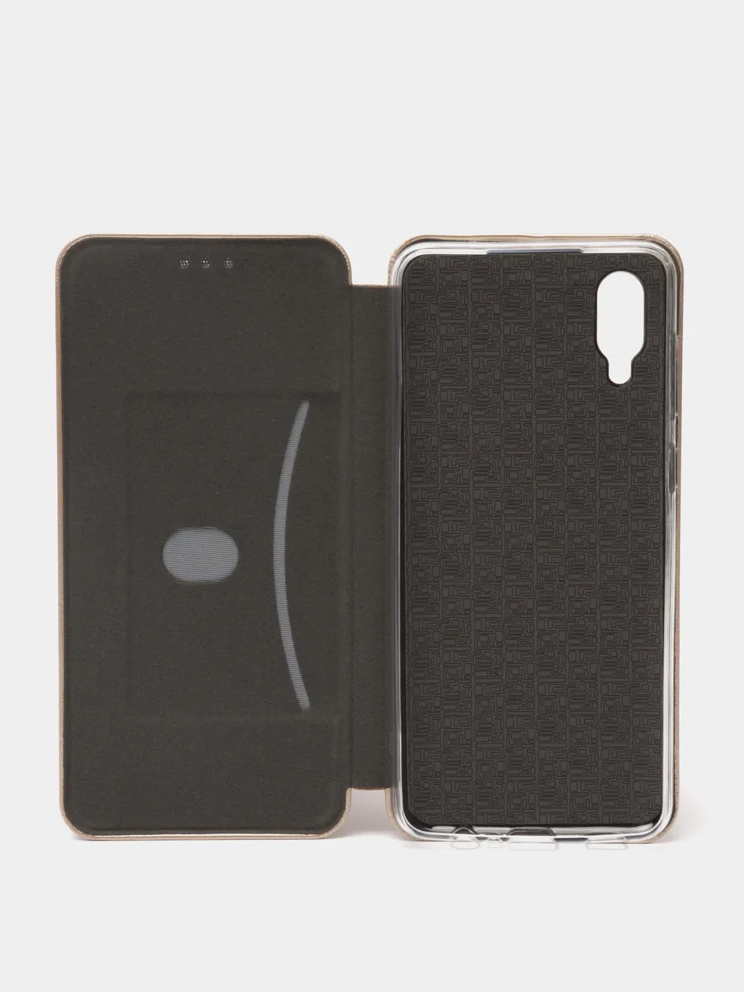 Золотой чехол-книжка Samsung Galaxy A02 / M02 2021 / A022F / Самсунг Галакси А02 / М02