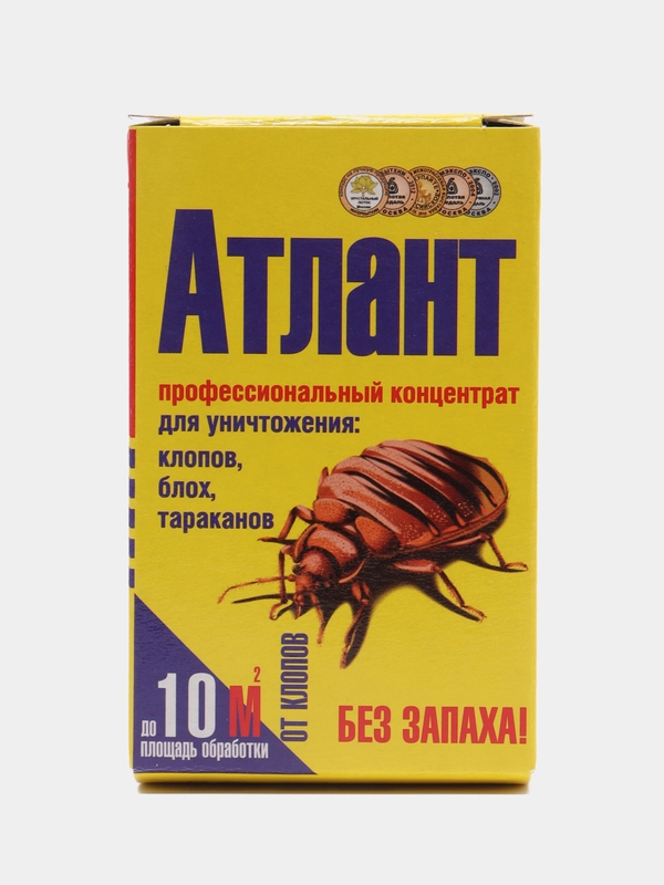 АТЛАНТ Отрава Клопов, блох, тараканов. Профессиональное средство ...