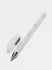Ручка гелевая Brauberg "White Pastel", белая, прозрачный корпус