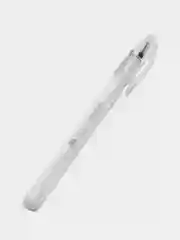 Ручка гелевая Brauberg "White Pastel", белая, прозрачный корпус
