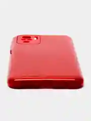 Красный чехол Xiaomi Redmi Note 10 / Redmi Note 10S / Poco M5s блестящий с защитой камеры