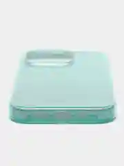Бирюзовый чехол для iPhone 14 Pro / 14 Plus / 14 Pro Max, блестящий, сияющий