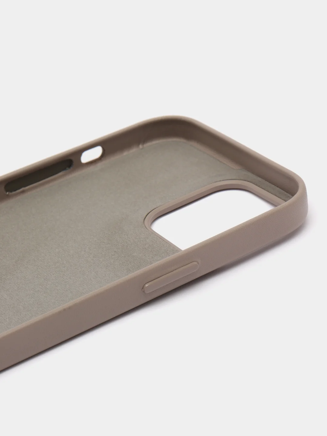 Песочный хаки чехол Leather Case, для IPhone 12/ 12 Pro/ 12 Pro Max, под кожу