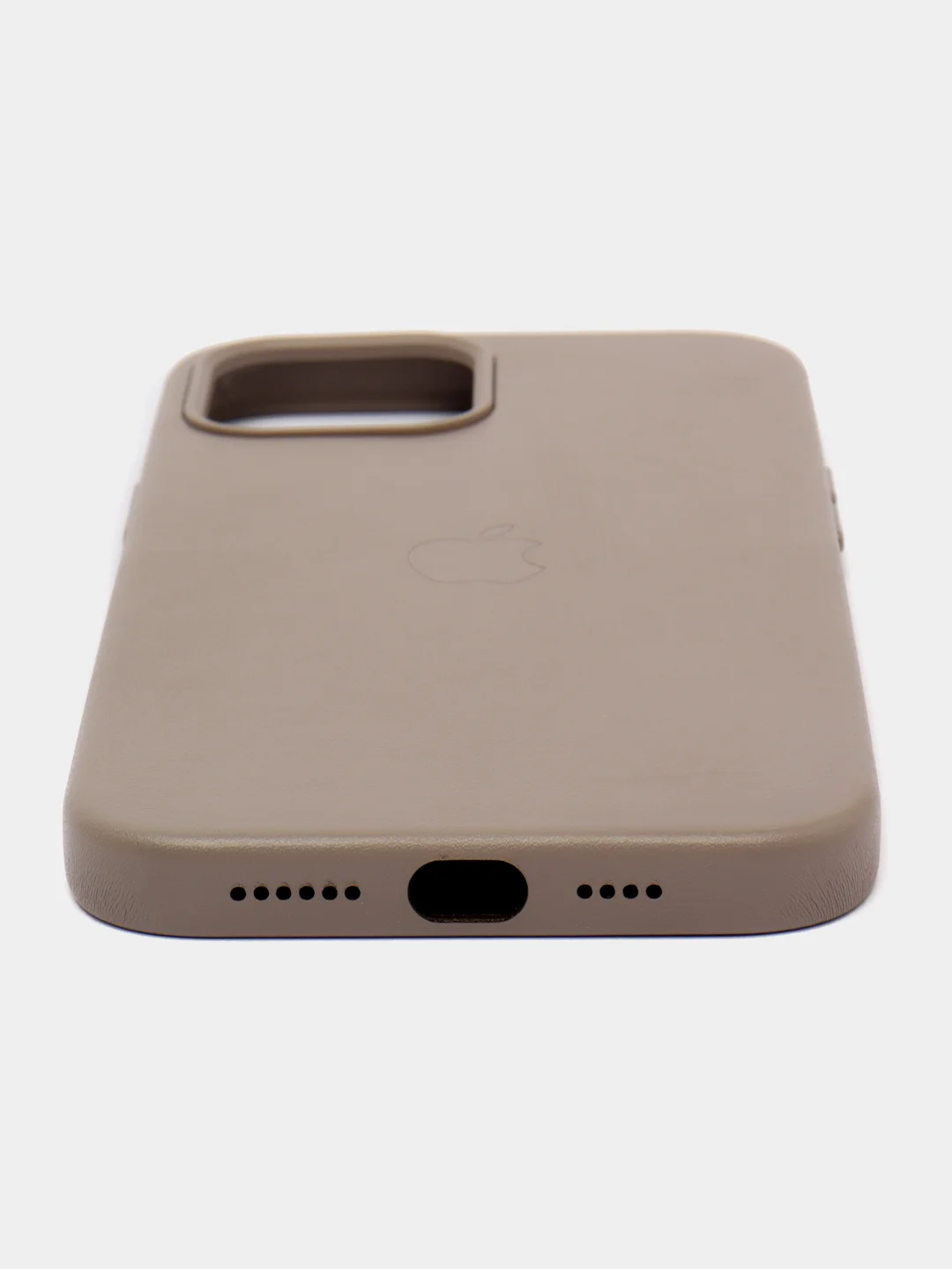 Песочный хаки чехол Leather Case, для IPhone 12/ 12 Pro/ 12 Pro Max, под кожу