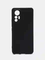 Черный чехол силиконовый на Xiaomi 12 Lite (Сяоми 12 Лайт), черный