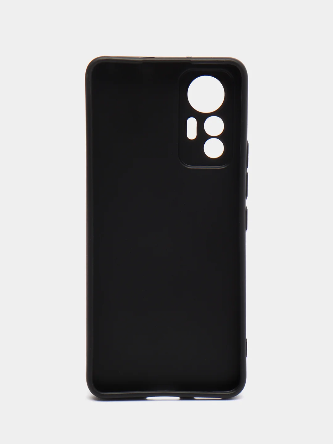 Черный чехол силиконовый на Xiaomi 12 Lite (Сяоми 12 Лайт), черный