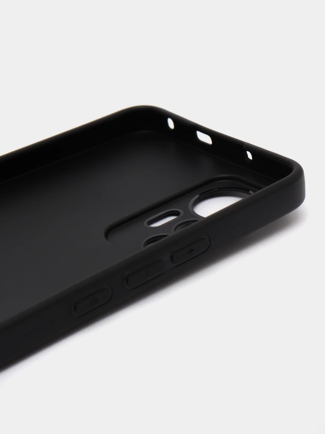 Черный чехол силиконовый на Xiaomi 12 Lite (Сяоми 12 Лайт), черный
