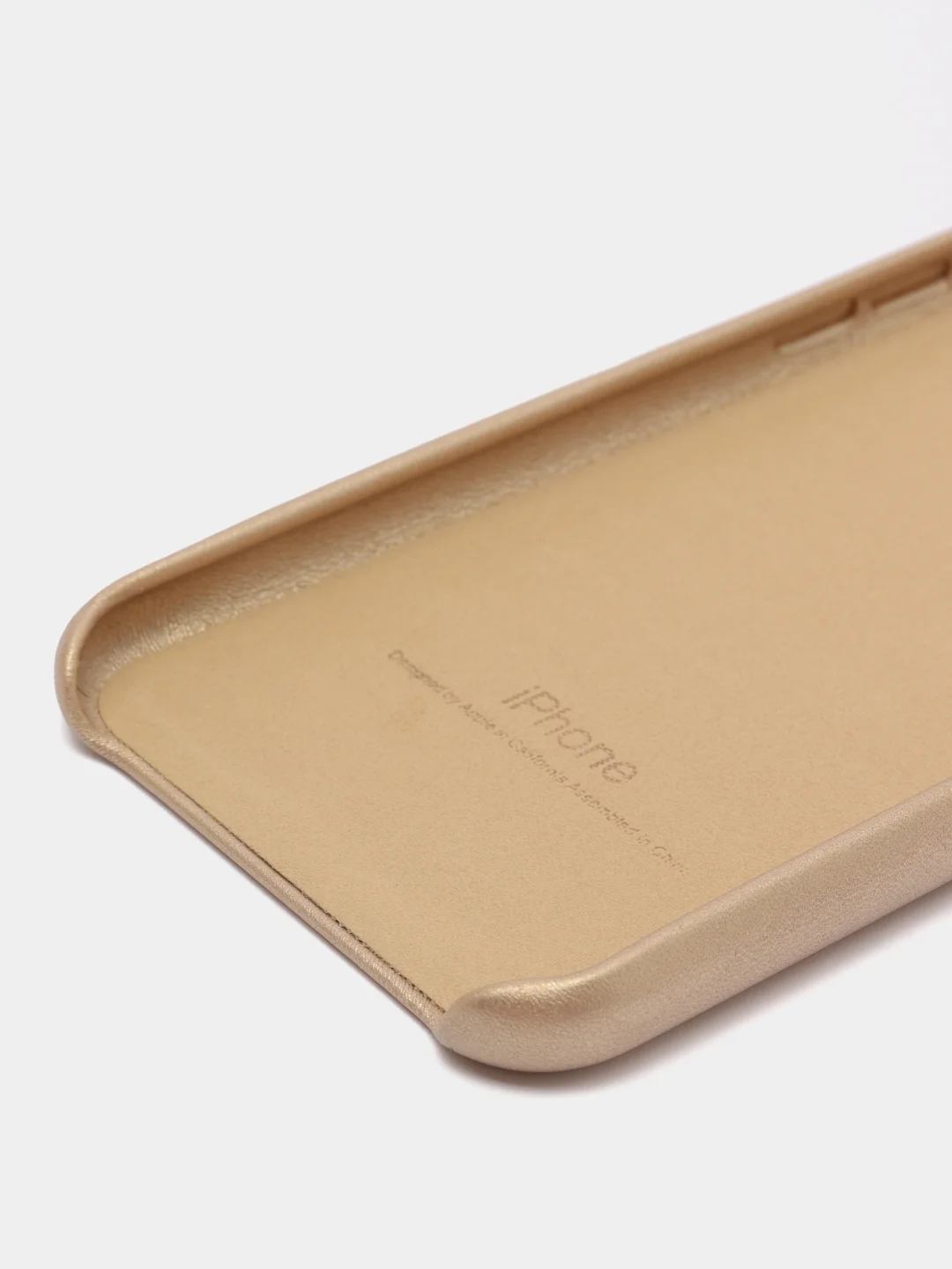 Золотой чехол Leather Case, для IPhone 7/ 8/ SE 2020/ 7 Plus/ 8 Plus, под кожу