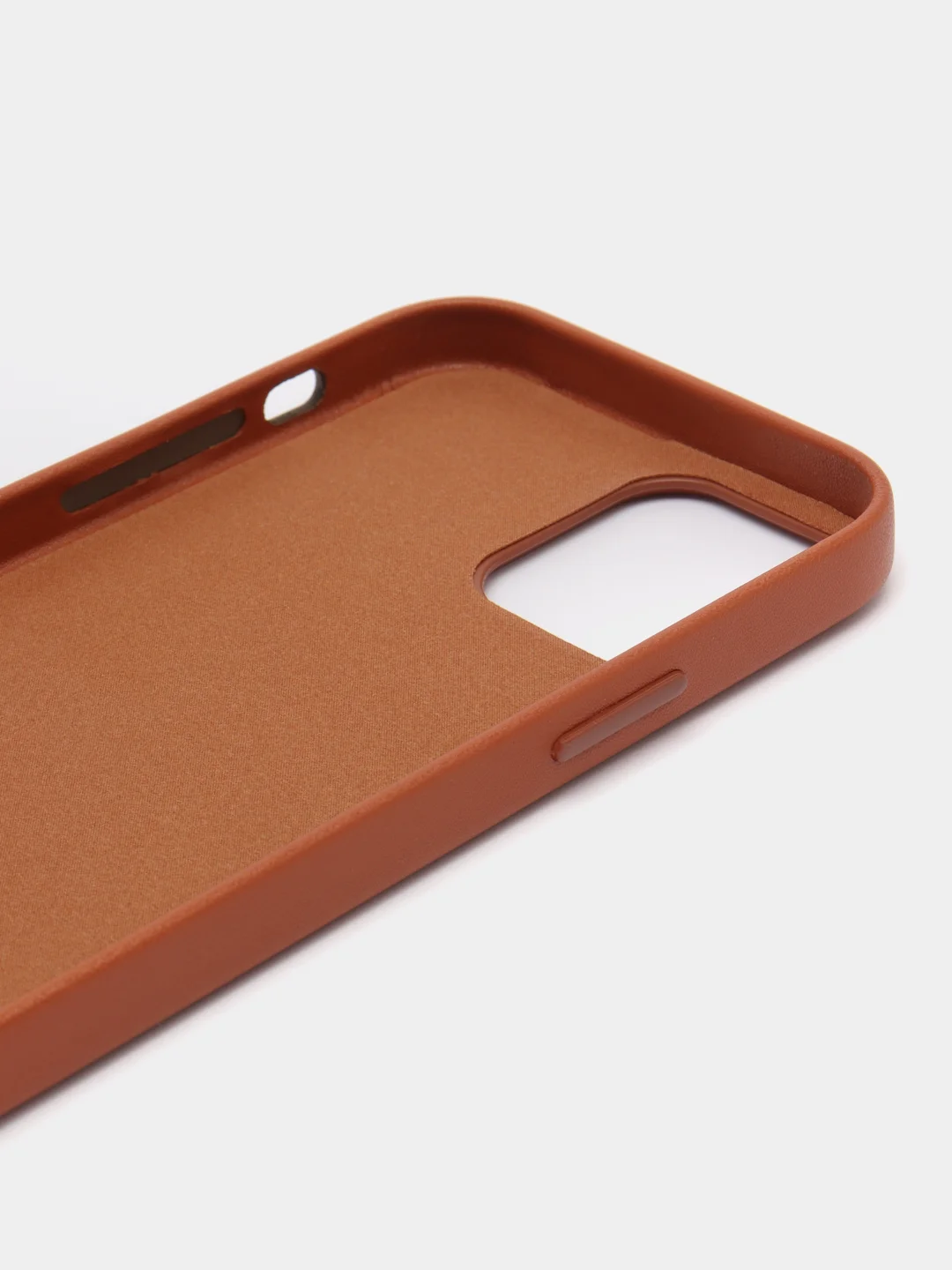 Терракотовый чехол Leather Case, для IPhone 12/ 12 Pro/ 12 Pro Max, под кожу