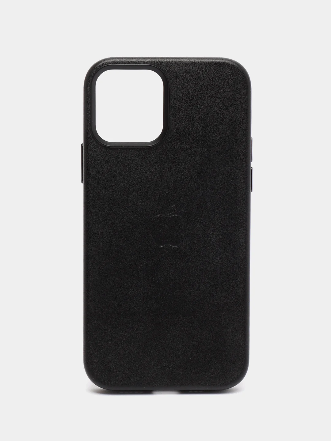 Черный чехол Leather Case, для IPhone 12/ 12 Pro/ 12 Pro Max, под кожу
