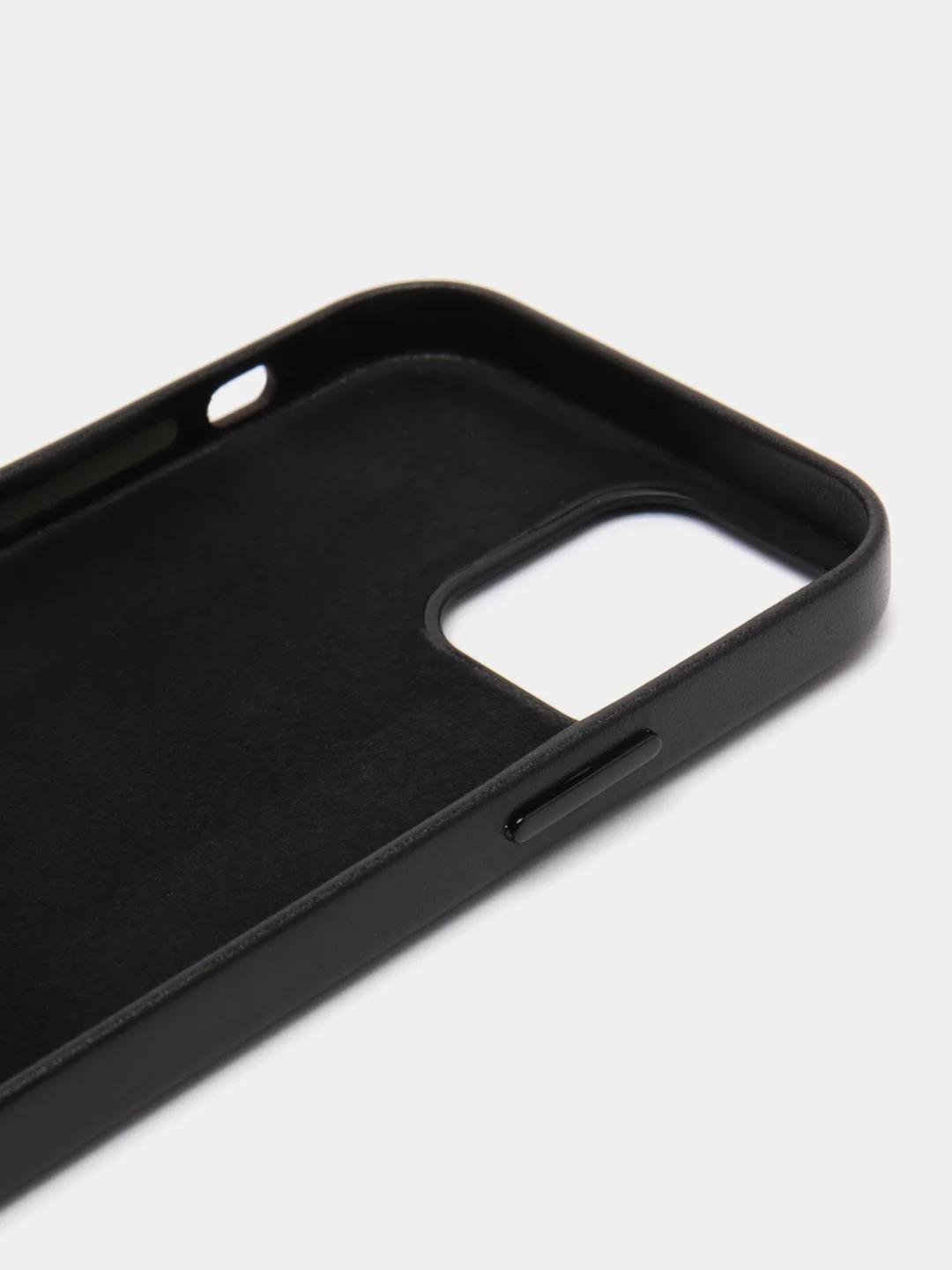 Черный чехол Leather Case, для IPhone 12/ 12 Pro/ 12 Pro Max, под кожу