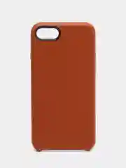Терракотовый чехол Leather Case, для IPhone 7/ 8/ SE 2020/ 7 Plus/ 8 Plus, под кожу
