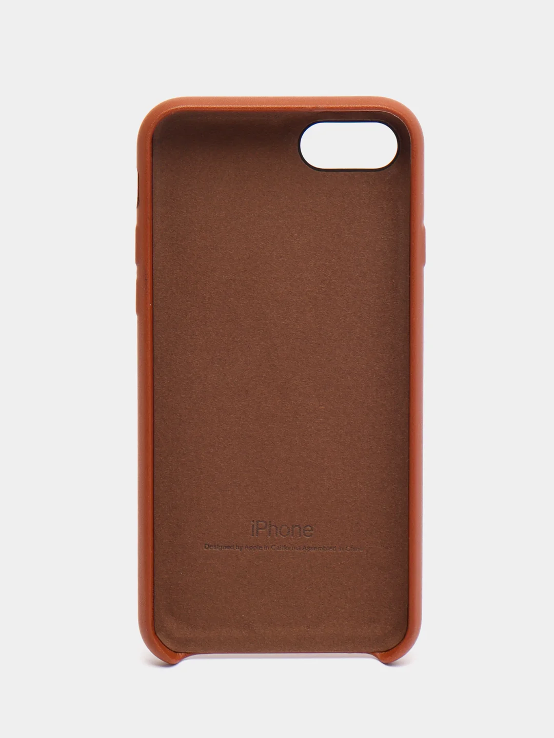 Терракотовый чехол Leather Case, для IPhone 7/ 8/ SE 2020/ 7 Plus/ 8 Plus, под кожу